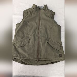 Noble Women's Quilted Olive Vest Woman's Size L